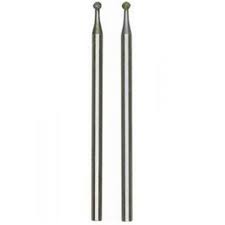 PROXXON P32 28222 Pointes de meule diamantée x2, sphère, diamètre 1.8mm