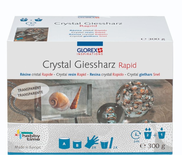 [7610877556680]  Résine cristal transparente avec durcisseur 300g