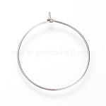 [D16402P STAS-S066-14] Créole INOX argenté, 35x29x0.5mm