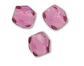 [5943] Perle briolette à facette, 3mm, trou 0,5 mm (Fushia)