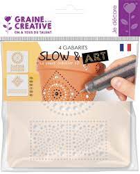 Gabarit slow & art blanc 15x15cm