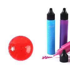 [3471056163587] Peinture slow & art rouge pailletté 30ml
