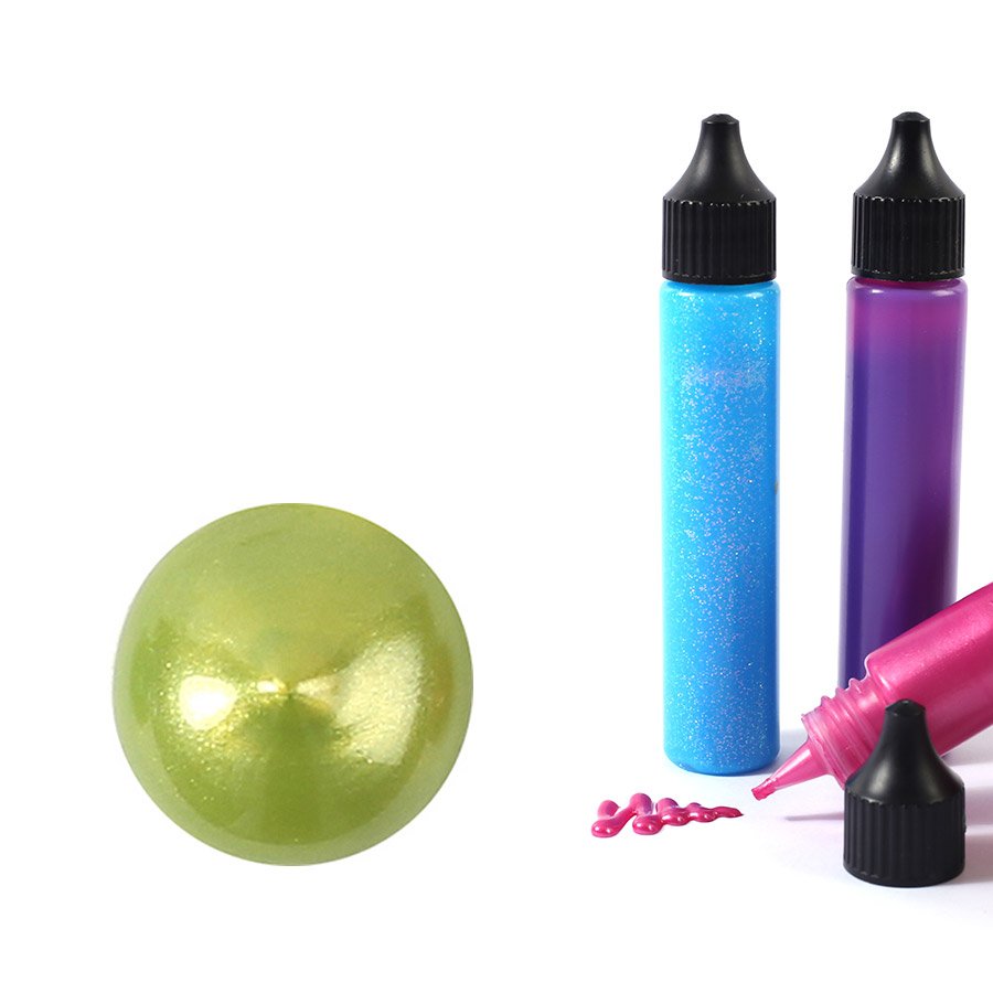 Peinture slow & art vert anis nacré 30ml