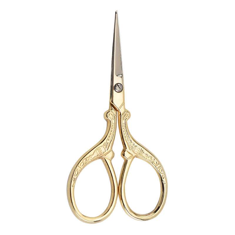 [PW22062841365] Ciseaux de broderie en INOX, couleur or, 90x45mm