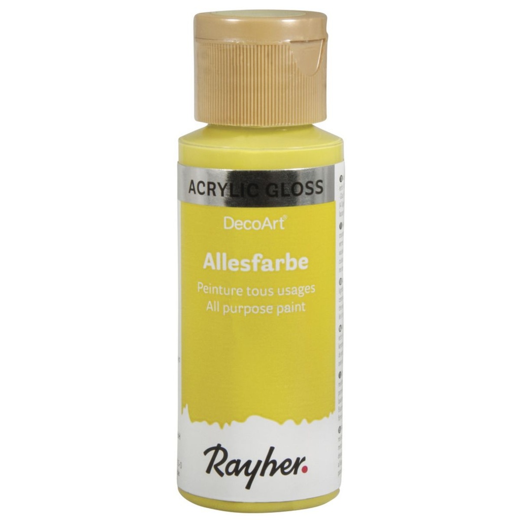 [38000164] Rayher / Peinture acrylique matt, jaune maïs, 59ml