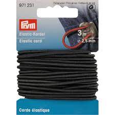 [971231] OLD - Corde élastique noir 2.5mm x 3m