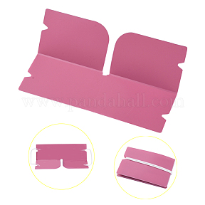 OLD Boite plastique souple pliable rose pour ranger le masque, 190x120x0,3mm