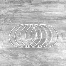 [3532439300156] Cercle métal blanc 15 cm ep. 3mm