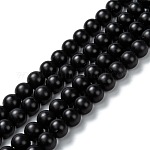 Pierre Onyx noir, mat, 6mm