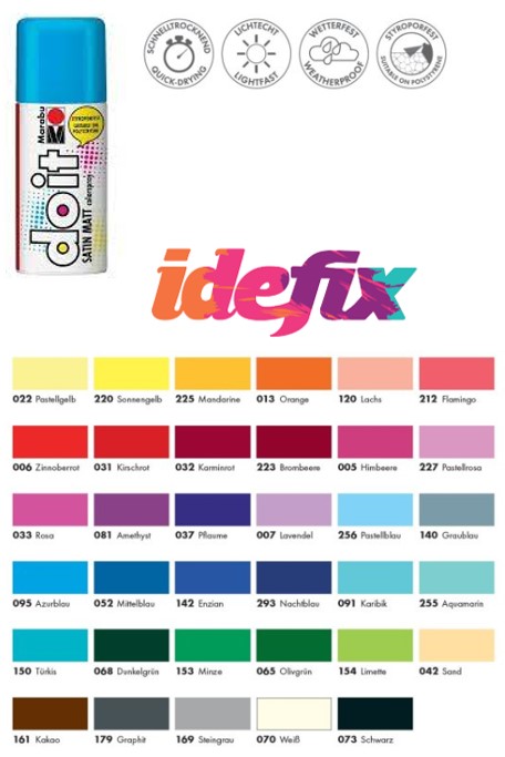 [21070006095] Marabu Colorspray Do It, Satin Matt, BLEU AZUR 095, 150ml
