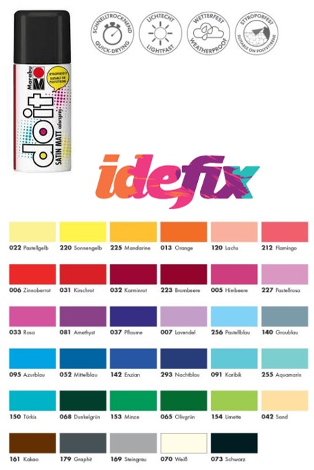 [21070006073] Marabu Colorspray Do It, Satin Matt, NOIR 073, 150ml