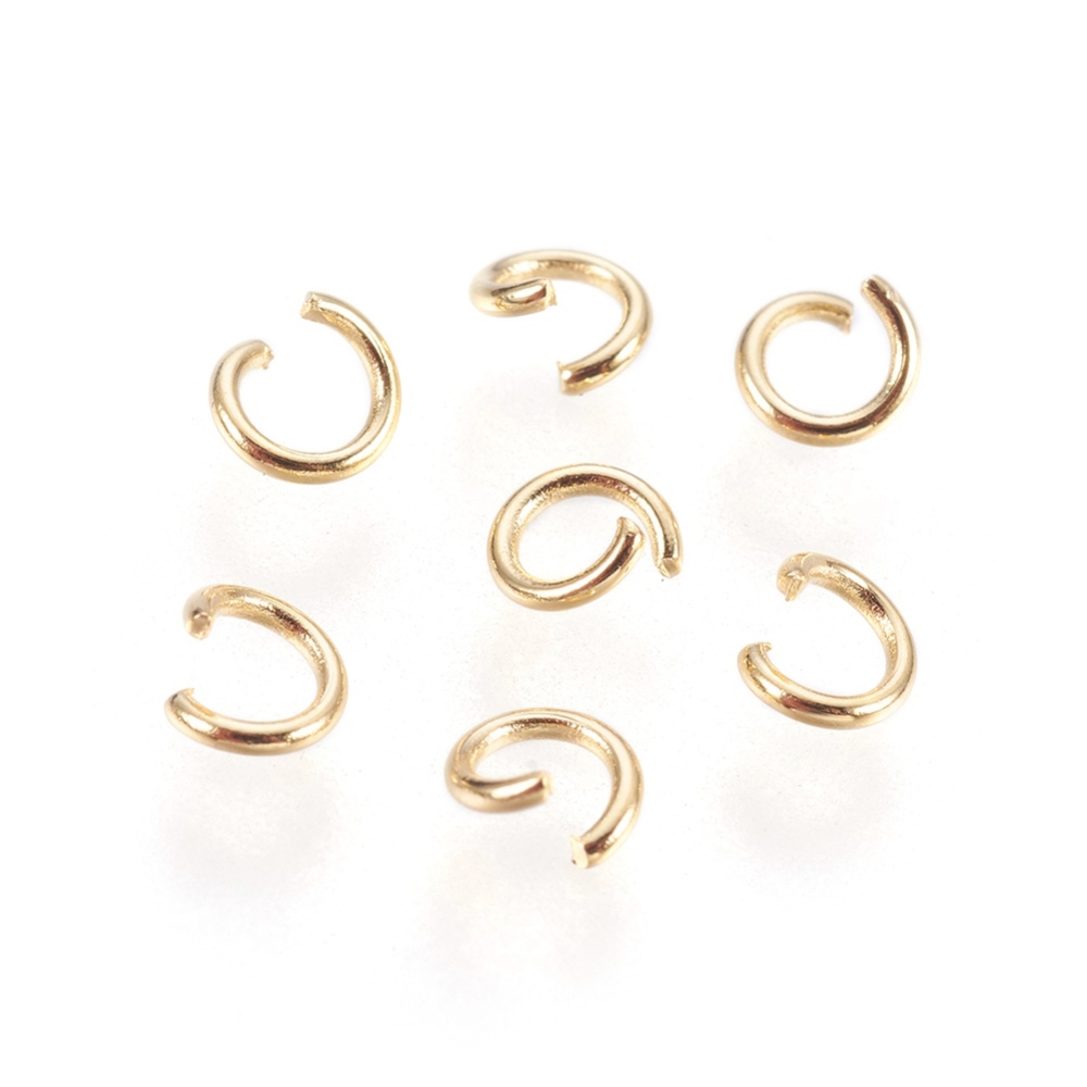 Anneau simple ouvert INOX doré, 3x 0,4mm, unité