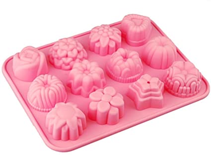 ZD Moule en silicone pour savons "cupcakes", 12 moules