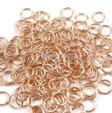 Anneau simple ouvert INOX rose gold, 5mm, unité