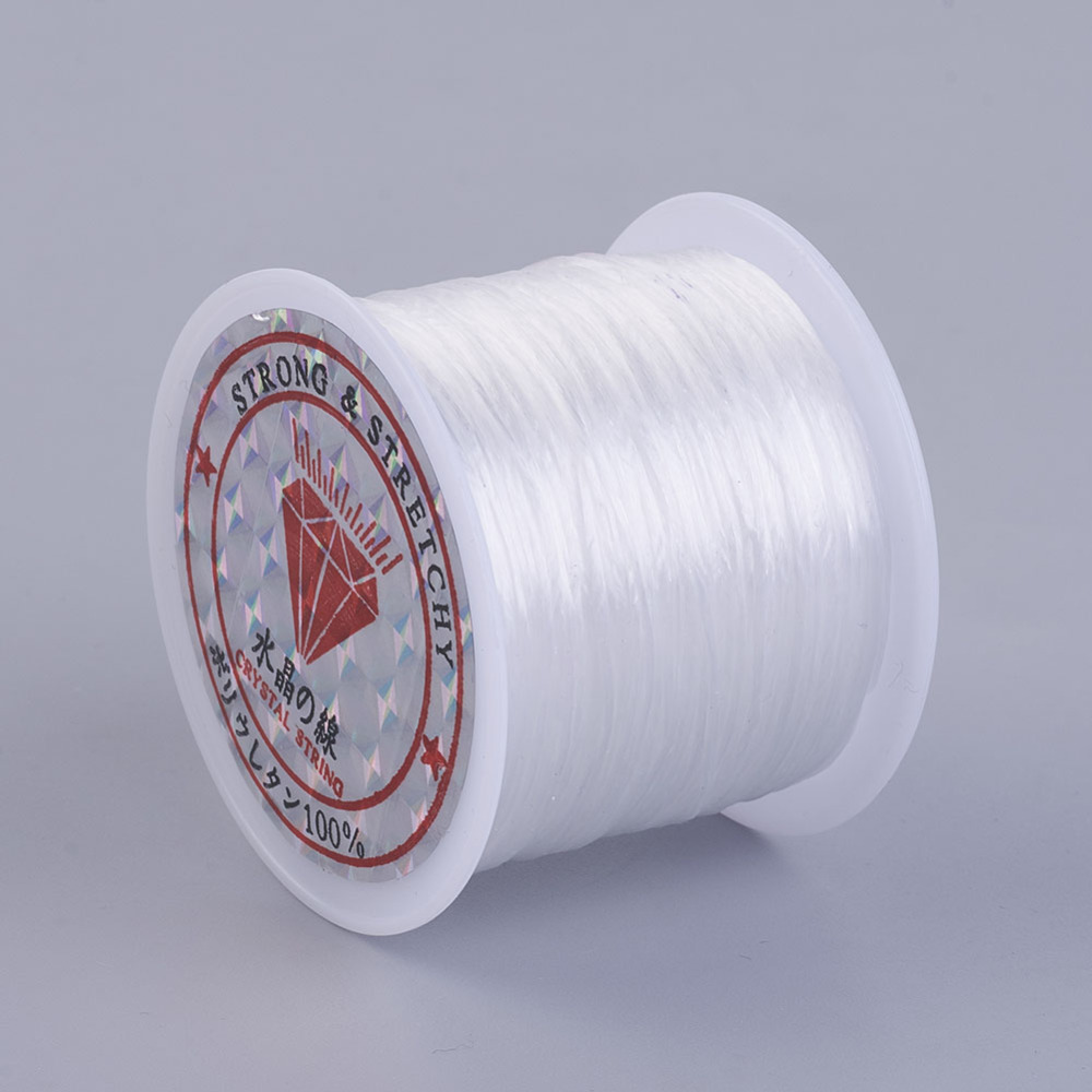 [EWP002    EW-P002-0.5mm-A34] Fil élastique multibrins, blanc, diamètre 0,5mm, bobine 45 mètres