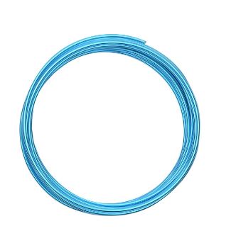 Fil en aluminium, 2mm x5 mètres, couleur turquoise