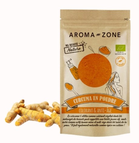 ZD Poudre de curcuma, anti-âge et colorant, 100g
