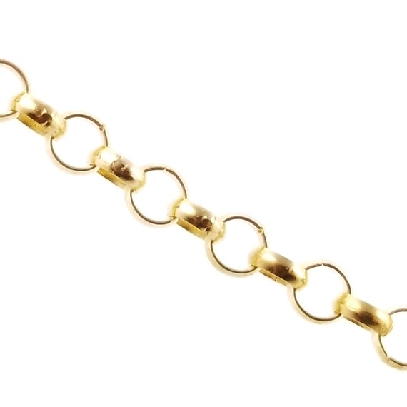 Chaîne "quick links", 50cm, anneaux ronds, plaqué or