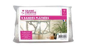 Bande de plâtre, 8cmx3m, 4 pièces