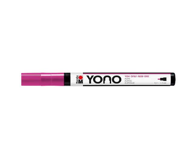 Marabu Marqueur Acrylique Yono, MAGENTA 014, 0,5-1,5mm