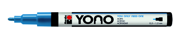 Marabu Marqueur Acrylique Yono, BLEU PASTEL 256, 0,5-1,5mm