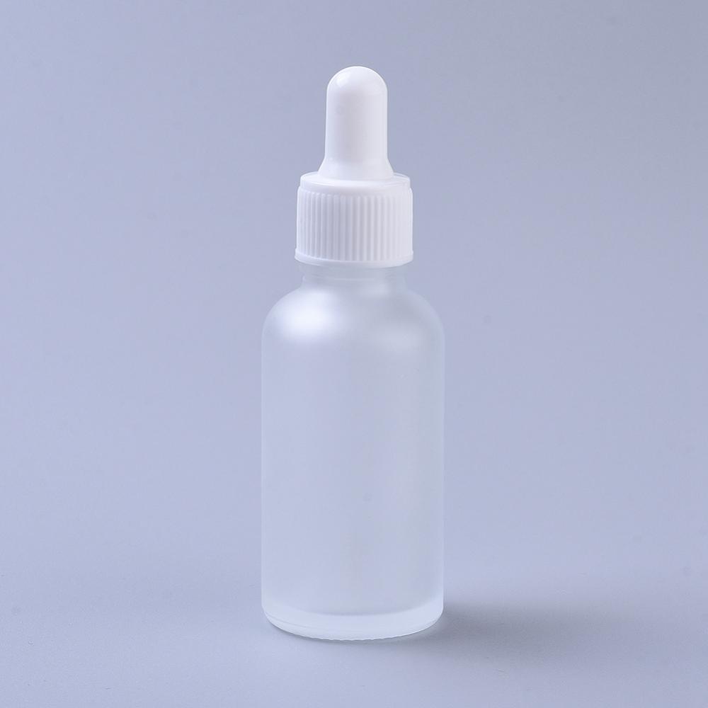 Flacon en verre trempé, avec pipette compte-goutte, 10,5x3,3cm, 30ml