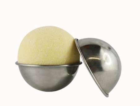 [02419] Moule à savon "bombe de bain" en inox diam 38mm