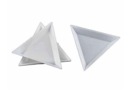 [AT5] Mini coupelle pour le tri des perles, inox, triangle 8.2cm