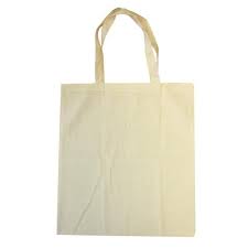 Sac shopping en coton, couleur sable, 375x420mm, unité