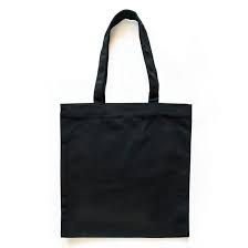 ZD Sac shopping en coton, couleur noir, 375x420mm