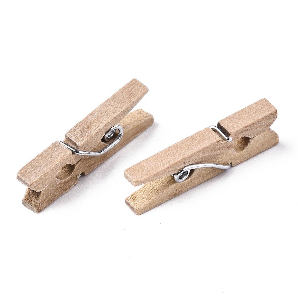 [r249017 WOOD-R249-017] Pinces à linge en bois, 35x7x10mm, unité