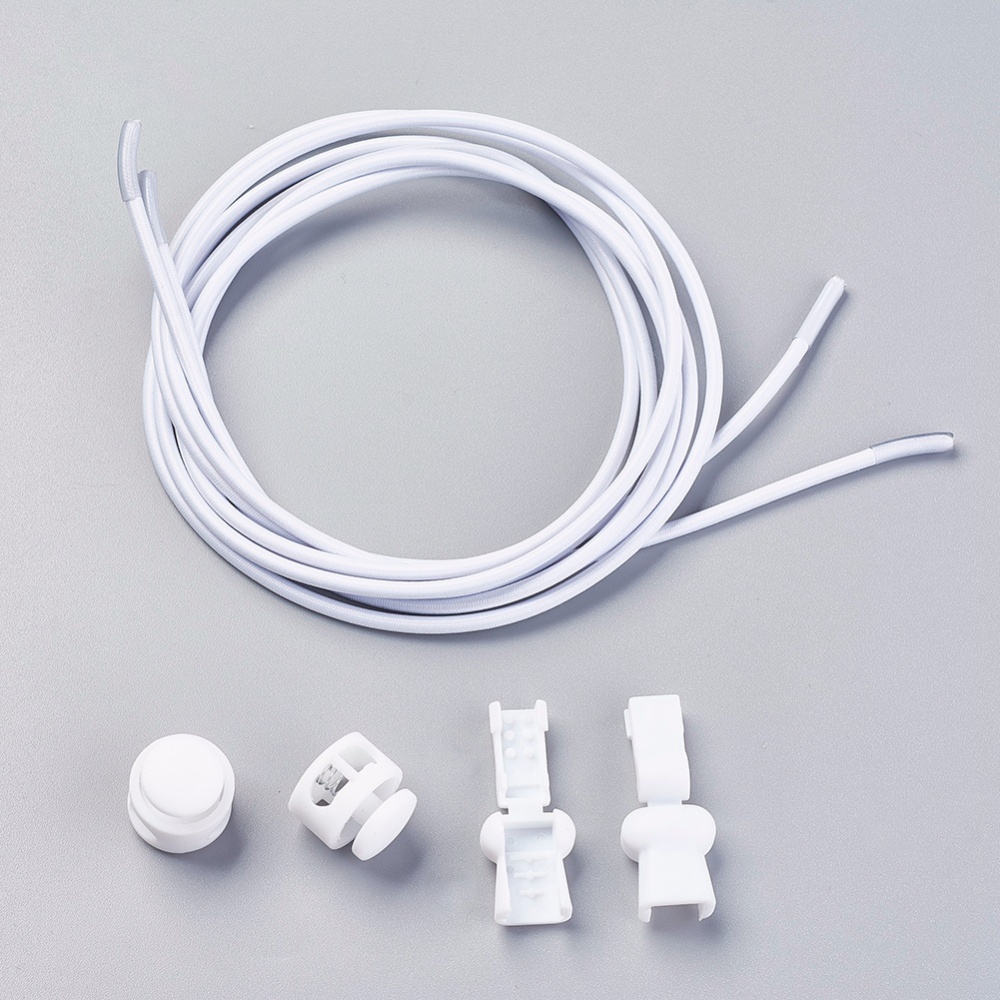[479848] Kit lacet élastique, rapide, blanc, 1mx1mm