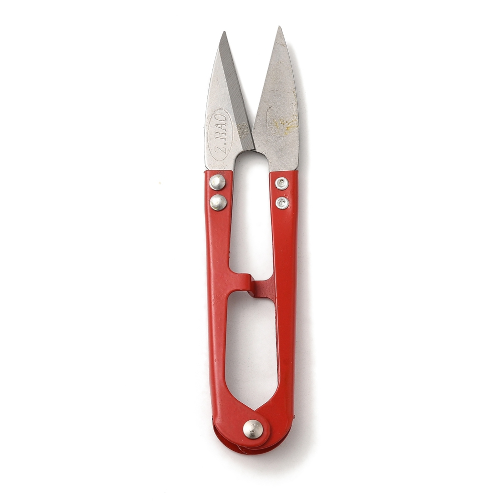 [PT-R001-8] Ciseaux coupe fils en INOX rouge, 110x24x10mm
