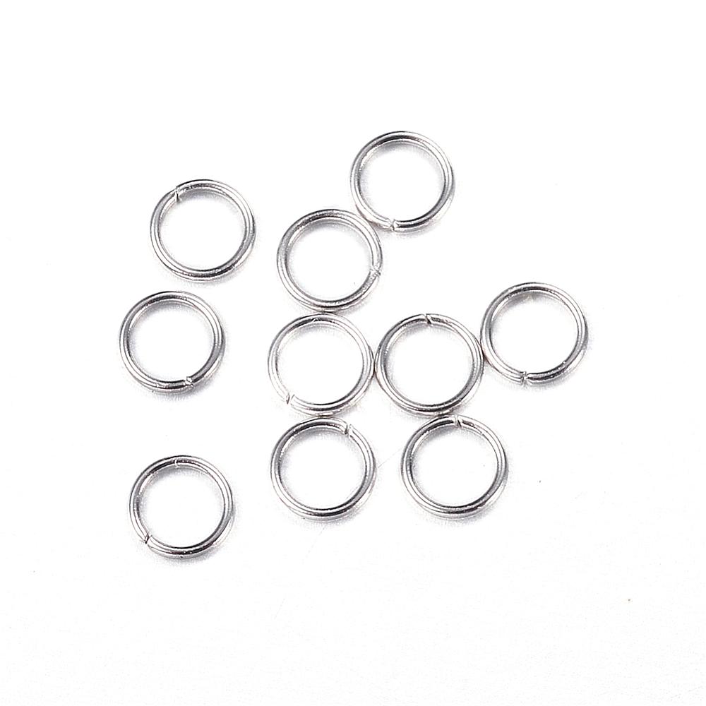 Anneau simple ouvert INOX argenté, 3mm, unité