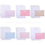 [ENV1] Enveloppes x 2 "la vie en rose", avec 4 feuilles 14x9cm