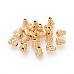 Poussette boucle d'oreille INOX doré, 6x5mm, trou 0,9mm