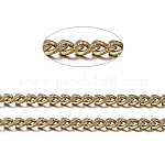 Chaîne laiton bronze, maille gourmette, 1x1x0.35mm / le m. Attention produit très foncé.