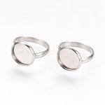 Bague réglable pour cabochon INOX, plateau 10mm