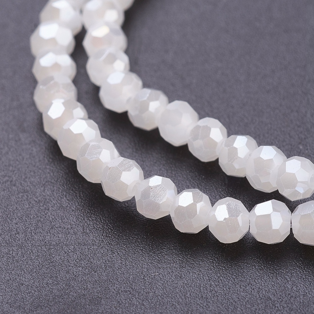 [GLAA-A027-3mm-FP02] Perle Verre, ronde à facettes, 3mm, trou 1mm (Noir)