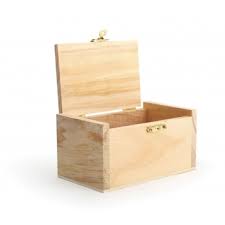 Boîte coffret en bois, rectangulaire, à charnières, 125x50x68mm