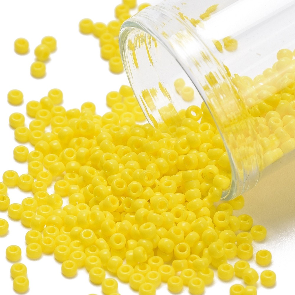 [SEED-JP0008-RR0404] Perles Miyuki rocaille 11/0 tube d'env. 10g, jaune