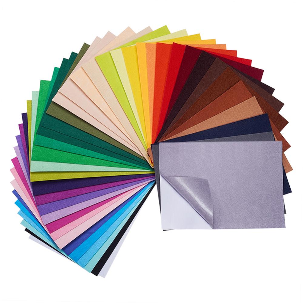 Feutrine adhésive A4, coloris variés, à l'unité