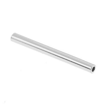 [6586] NPR - Perle INOX argenté, tube, 20x1.5mm trou 1mm