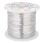 Fil en aluminium, argenté, 22 jauge, 0,6mm, 260 m/rouleau