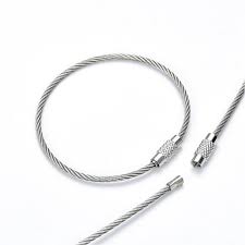 Câble INOX avec fermoir à visser, diam intérieur 62mm