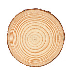 Tranches de bois brut avec écorce, diam 4/5cm ep. 1cm, l'unité
