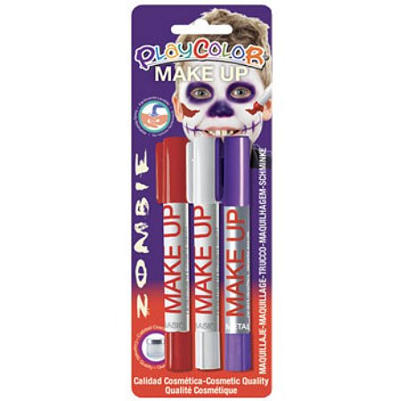 [256903] BLISTER 3 STICKS MAQUILLAGE POCKET PLAYCOLOR ZOMBIE
