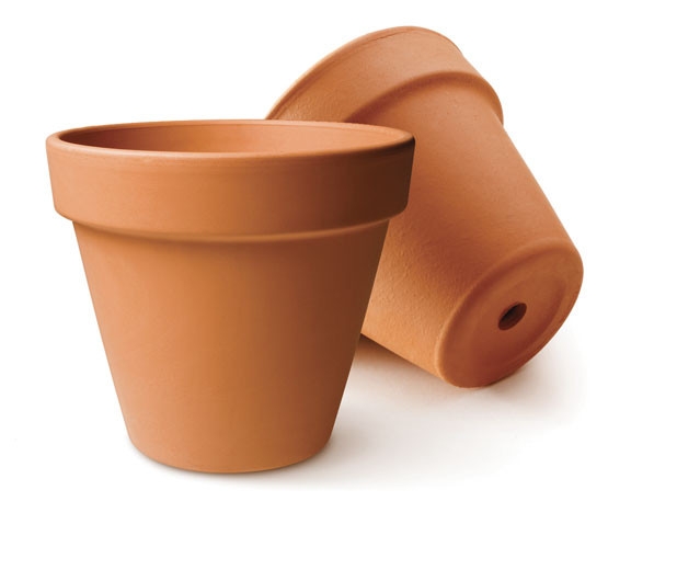 Pot en terre cuite, hauteur 10cm, l'unité