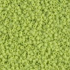 Perles Miyuki delica 11/0 fiole d'env. 3g VERT POMME DB0763