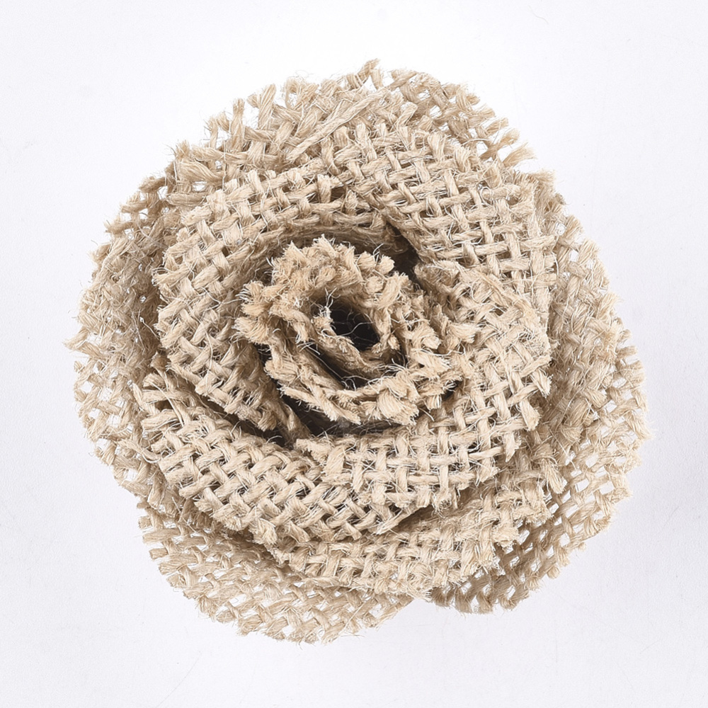 [FIND-T022-01] Fleur en jute naturelle 80x45mm